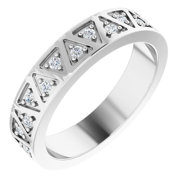 0.26 ct. Round Diamond Eternity Band-VIRABYANI